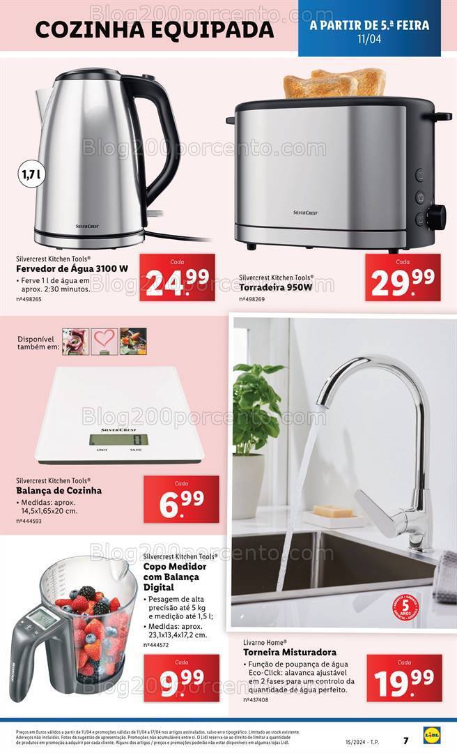 Antevisão Folheto LIDL Bazar Promoções de 11 a 17 abril