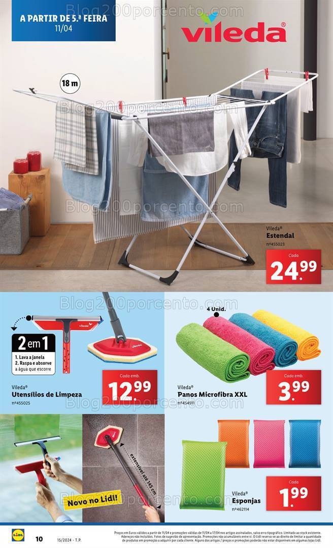 Antevisão Folheto LIDL Bazar Promoções de 11 a 17 abril