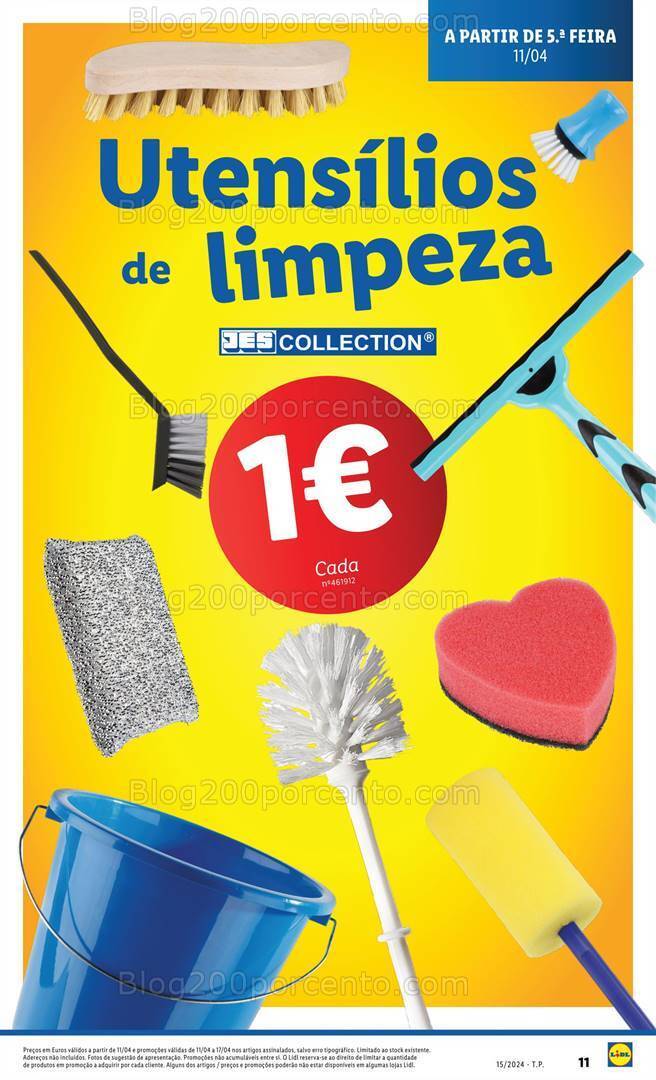 Antevisão Folheto LIDL Bazar Promoções de 11 a 17 abril
