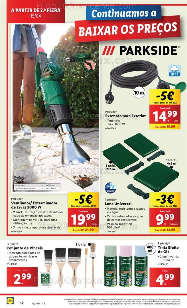 Antevisão Folheto LIDL Bazar Promoções de 11 a 17 abril