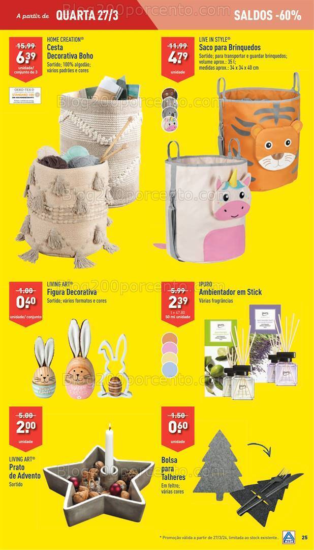 Antevisão Folheto ALDI Bazar Promoções de 27 março a 2 abril