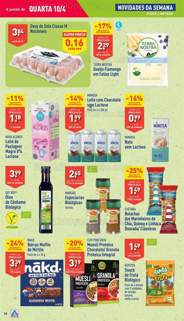 Antevisão Folheto ALDI Promoções de 10 a 16 abril