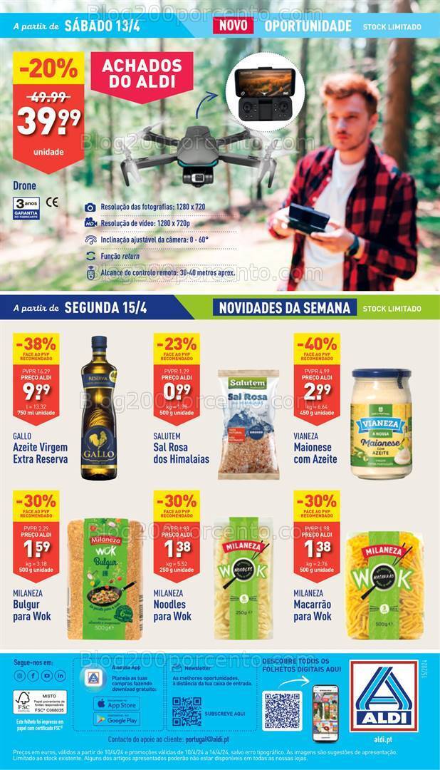 Antevisão Folheto ALDI Promoções de 10 a 16 abril