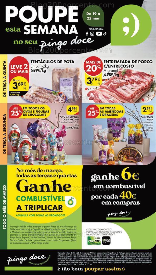 Antevisão Folheto PINGO DOCE Lojas Grandes Promoções de 19 a 25 março