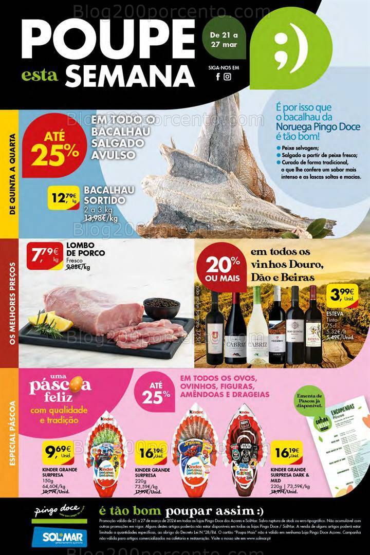 Antevisão Folheto PINGO DOCE Açores Promoções de 21 a 27 março