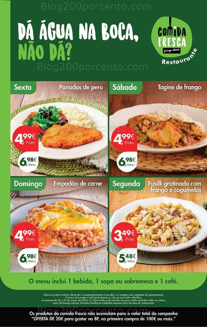 Antevisão Folheto PINGO DOCE Promoções Fim de Semana - 22 a 25 março
