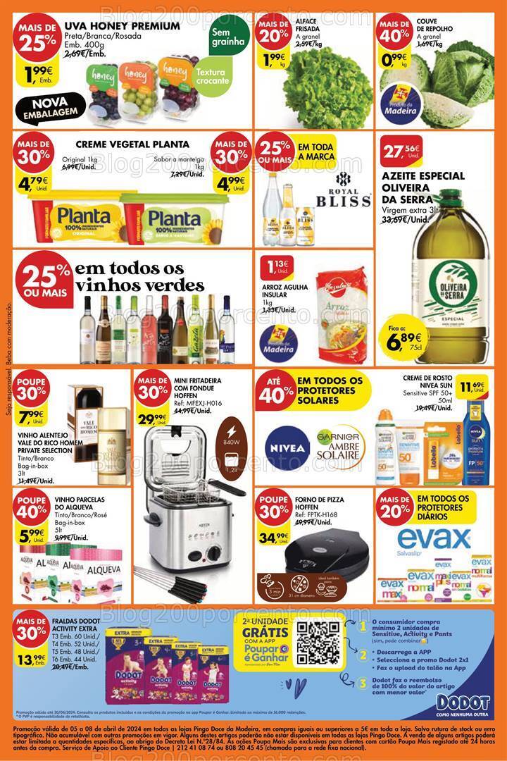 Antevisão Folheto PINGO DOCE Madeira Promoções Fim de Semana - 5 a 8 abril