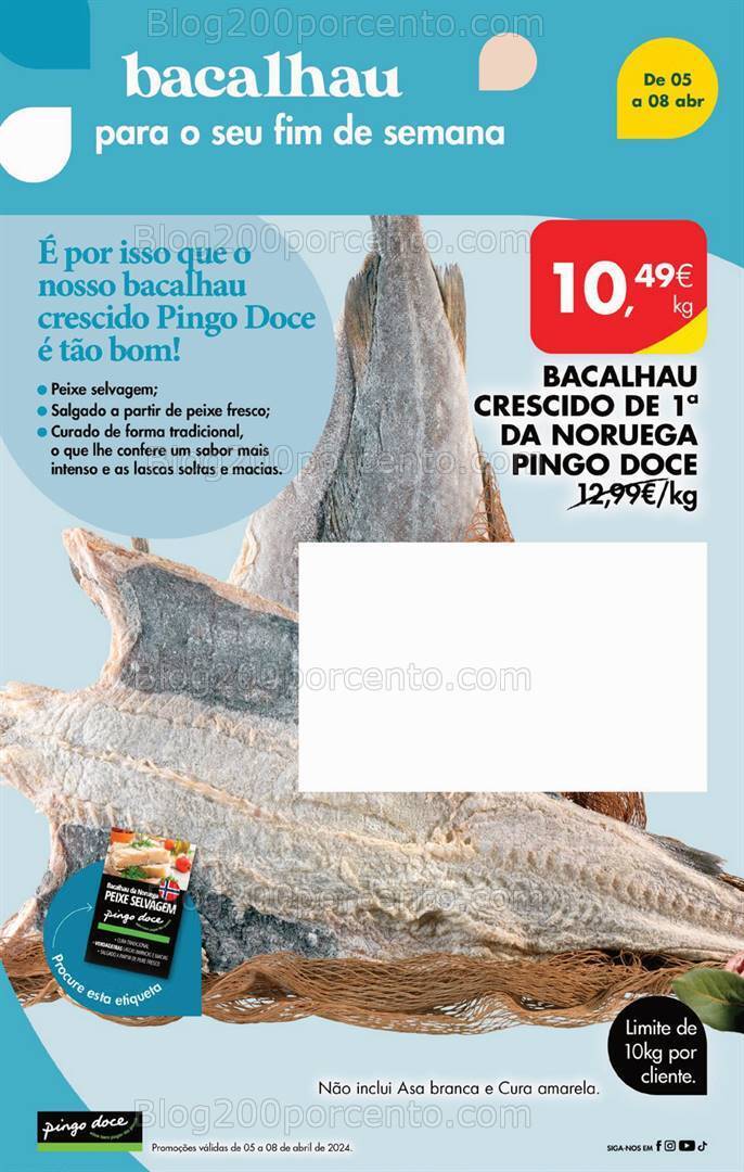 Antevisão Folheto PINGO DOCE Promoções de 5 a 8 abril