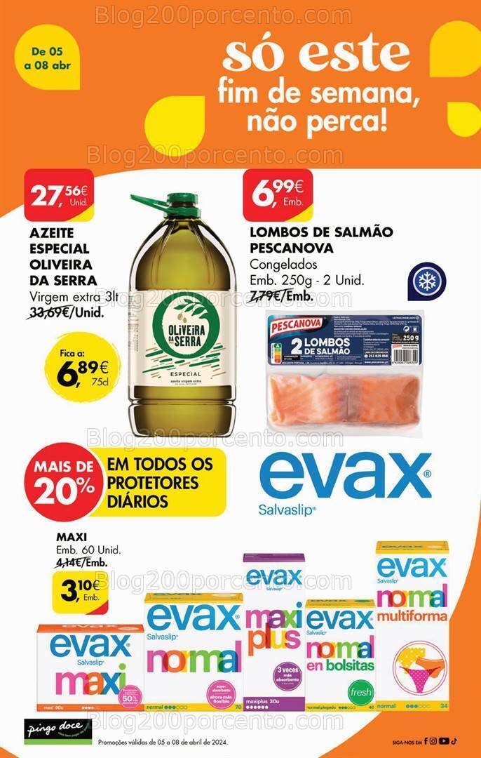 Antevisão Folheto PINGO DOCE Promoções de 5 a 8 abril