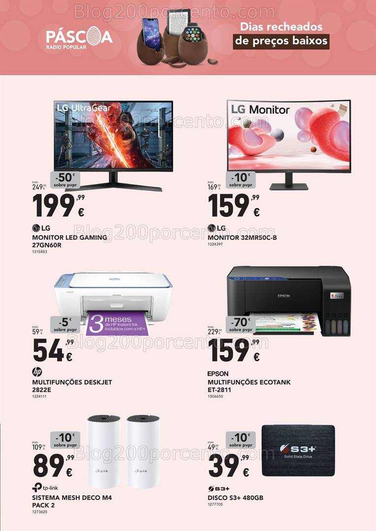 Antevisão Folheto RADIO POPULAR Promoções até 31 março