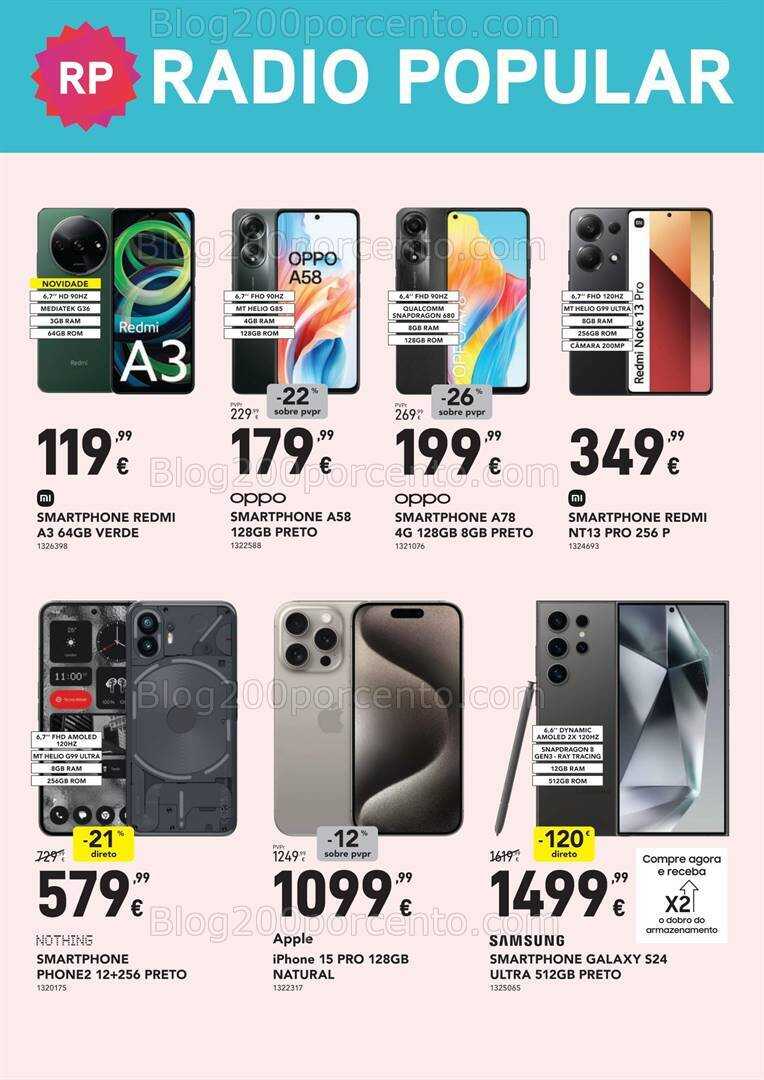 Antevisão Folheto RADIO POPULAR Promoções até 31 março