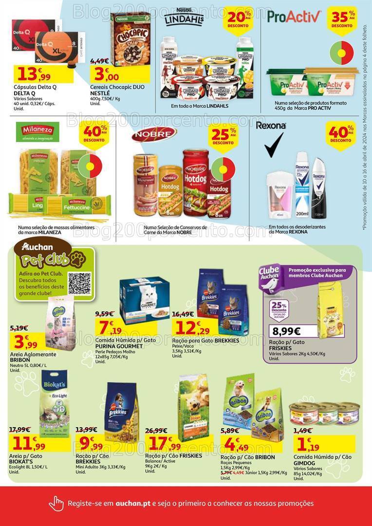 Antevisão Folheto AUCHAN Promoções de 10 a 16 abril