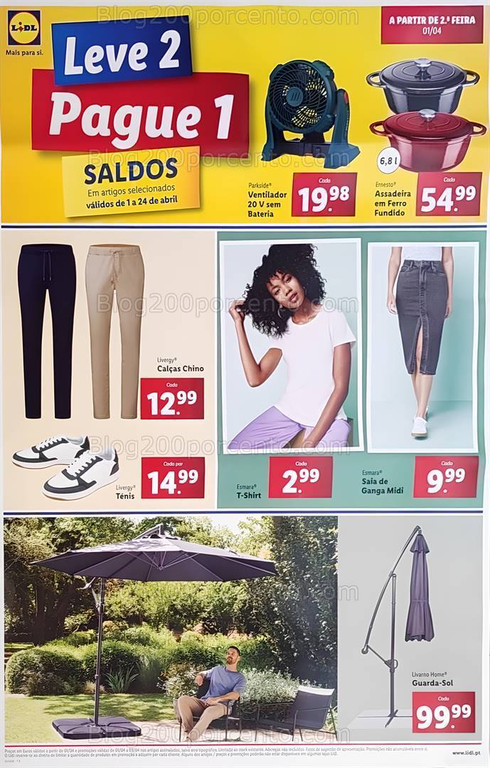 Antevisão Folheto LIDL Bazar Promoções a partir de 1 abril