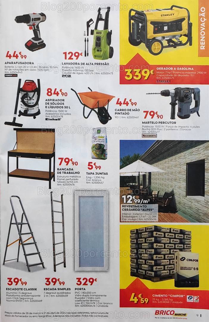 Antevisão Folheto BRICOMARCHÉ Promoções de 28 março a 21 abril