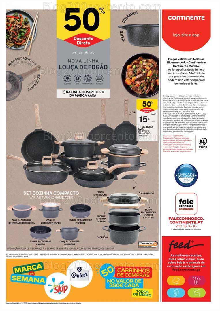 Antevisão Folheto CONTINENTE Bazar Promoções de 16 a 22 abril