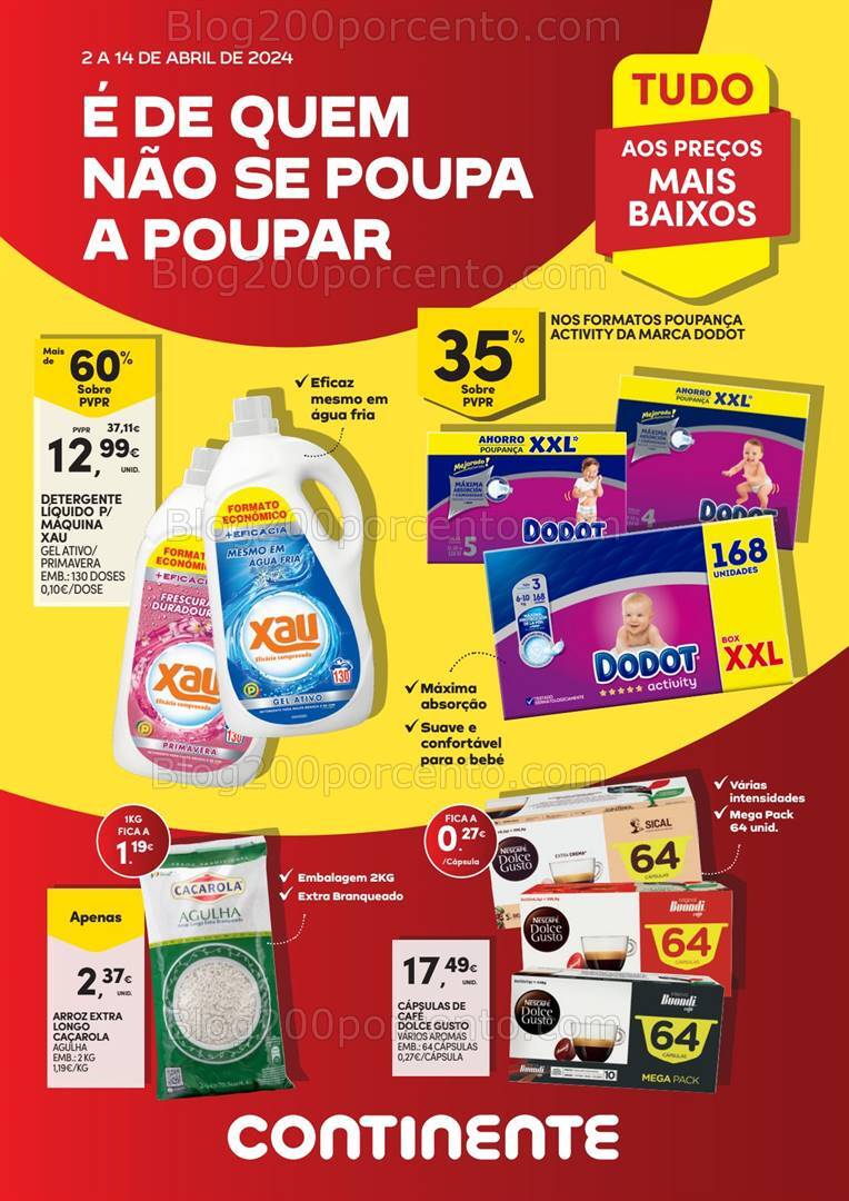 Antevisão Folheto CONTINENTE Especial Poupança Promoções de 2 a 14 abril