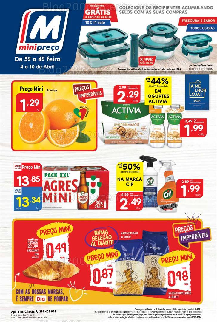Antevisão Folheto MINIPREÇO Promoções de 4 a 10 abril