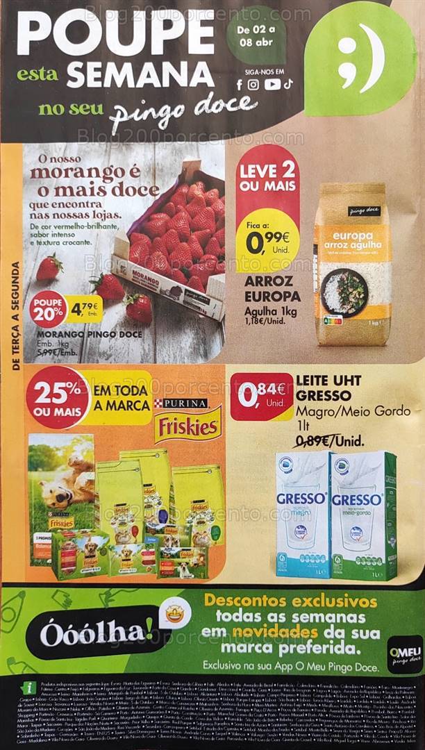 Antevisão Folheto PINGO DOCE Promoções de 2 a 8 abril