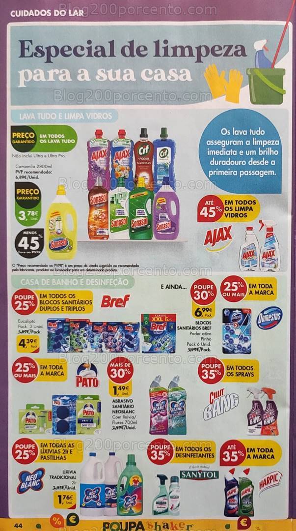 Antevisão Folheto PINGO DOCE Limpeza Promoções de 26 março a 1 abril