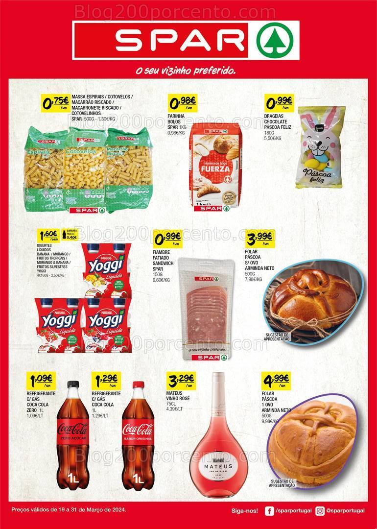 Antevisão Folheto SPAR Promoções de 19 a 31 março
