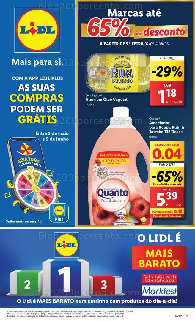 Antevisão Folheto LIDL Promoções de 2 a 8 maio