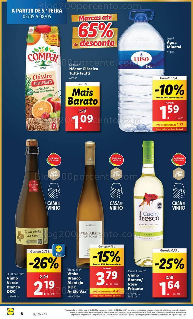 Antevisão Folheto LIDL Promoções de 2 a 8 maio