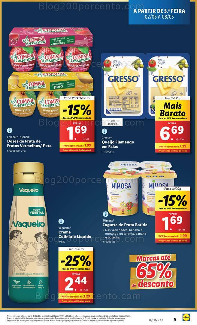 Antevisão Folheto LIDL Promoções de 2 a 8 maio