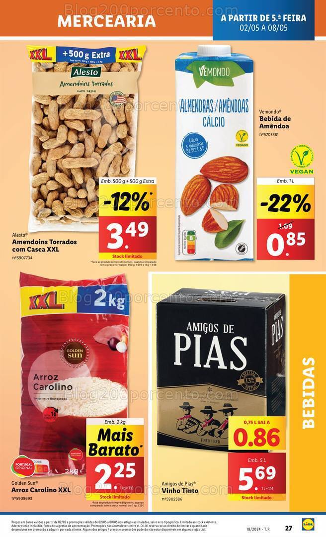 Antevisão Folheto LIDL Promoções de 2 a 8 maio