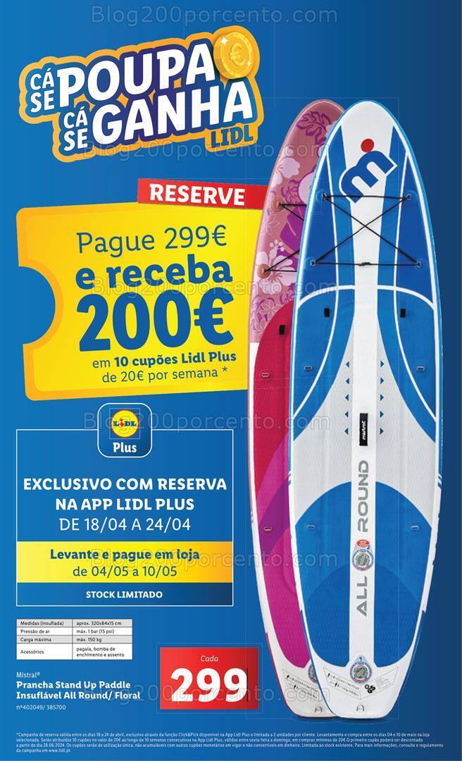 Antevisão Folheto LIDL Bazar Promoções de 18 a 24 abril