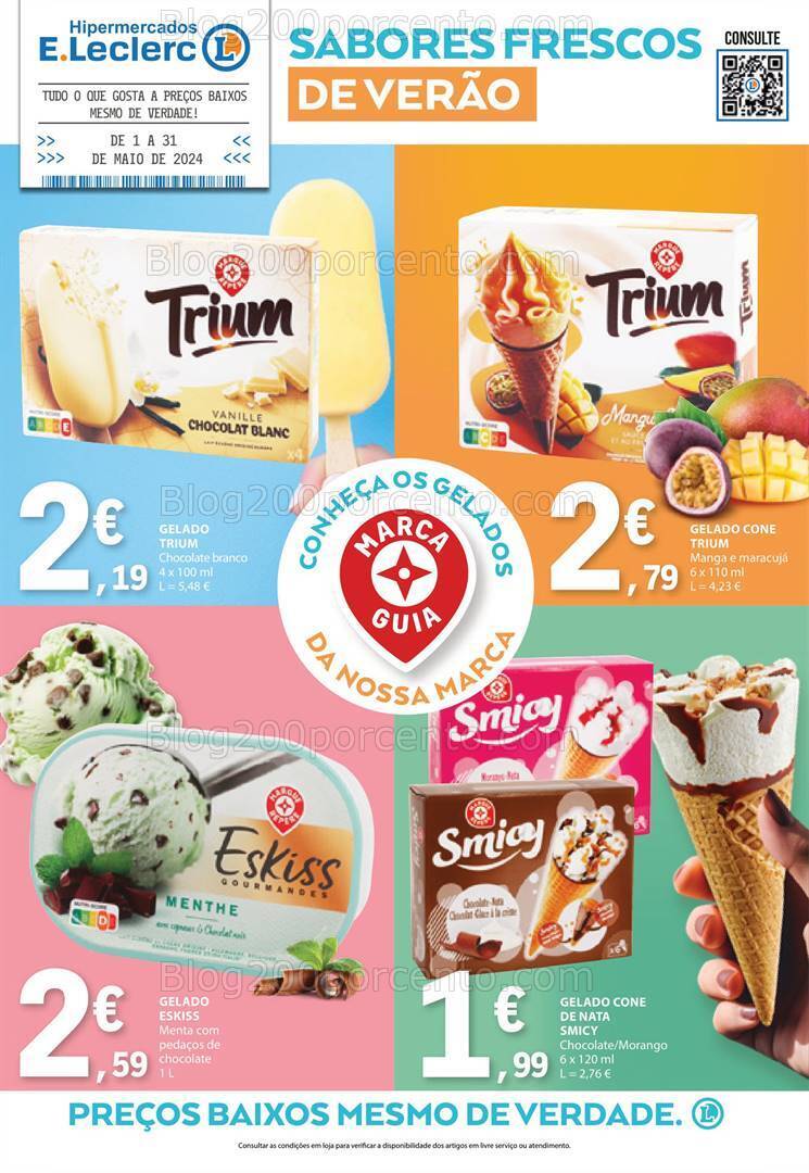 Antevisão Folheto E-LECLERC Sabores de Verão - 1 maio a 31 maio