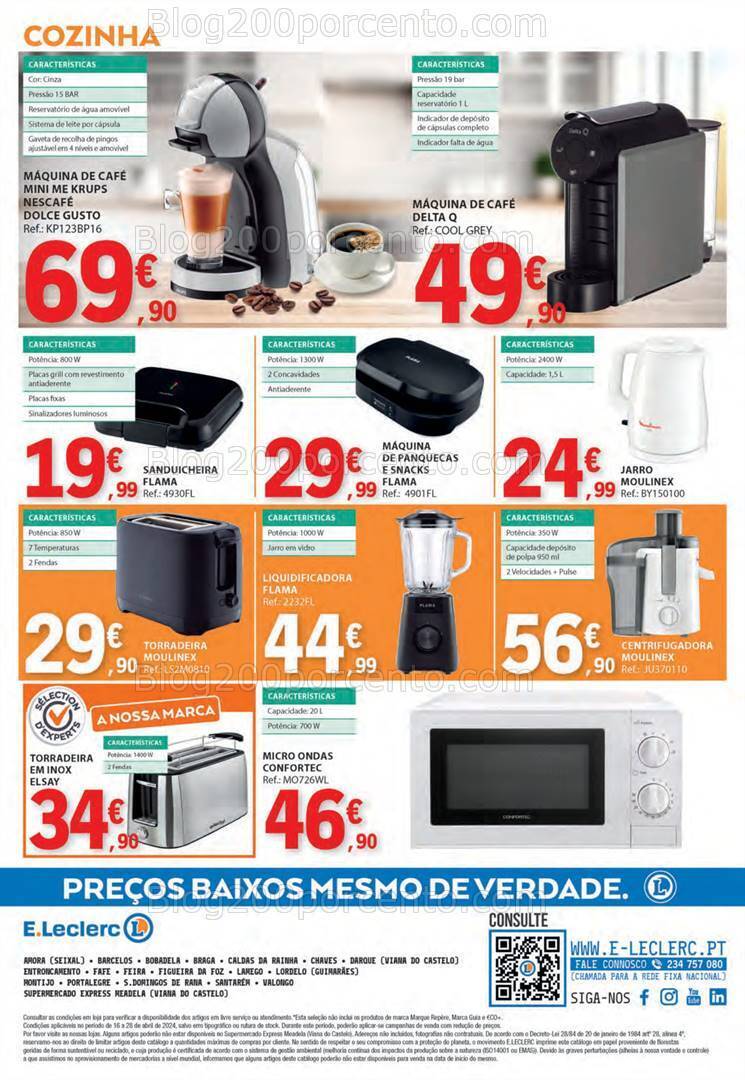 Antevisão Folheto E-LECLERC Especial Pequeno Almoço Promoções de 16 a 28 abril