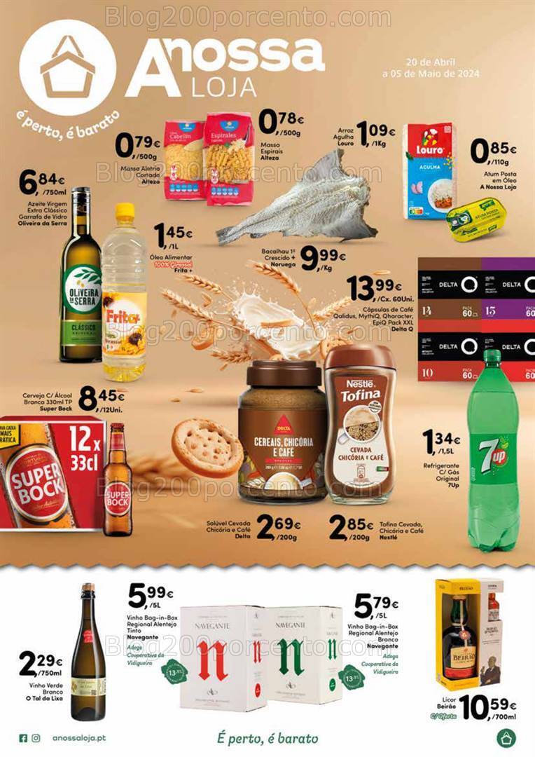 Antevisão Folheto A NOSSA LOJA Promoções de 20 abril a 5 maio