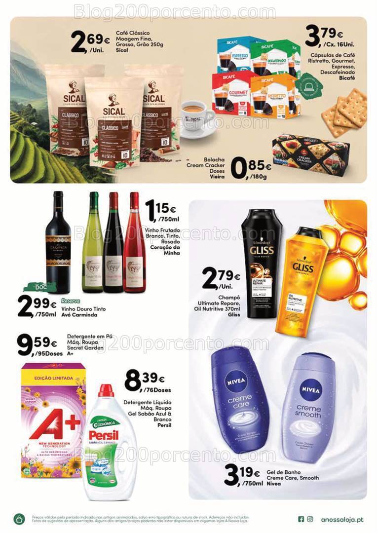 Antevisão Folheto A NOSSA LOJA Promoções de 15 a 19 abril