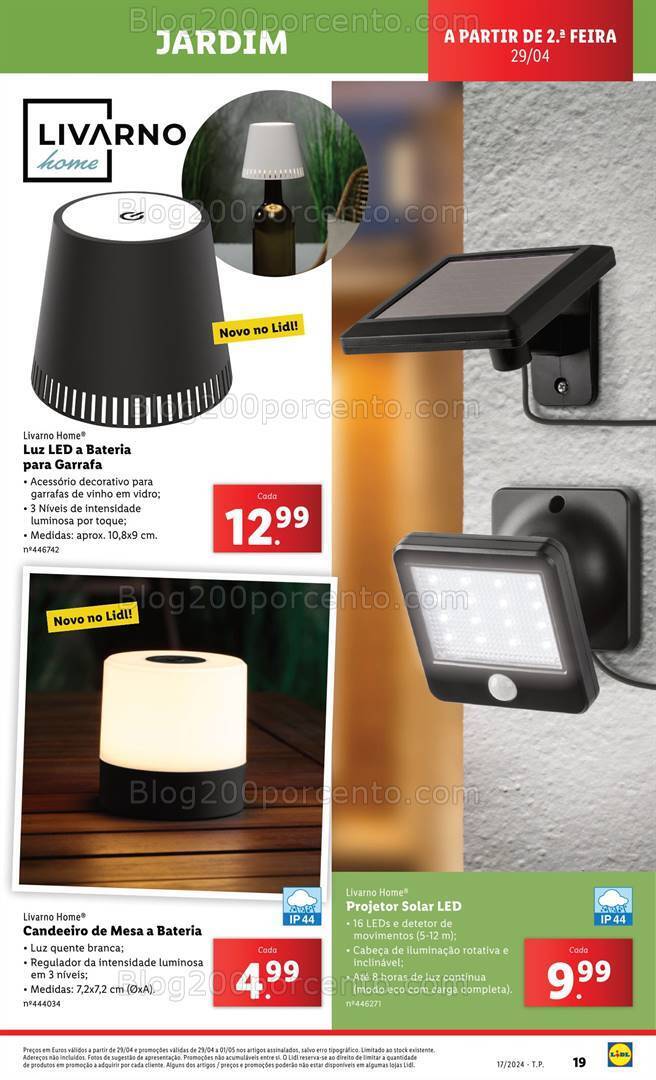 Antevisão Folheto LIDL Bazar Promoções a partir de 29 abril