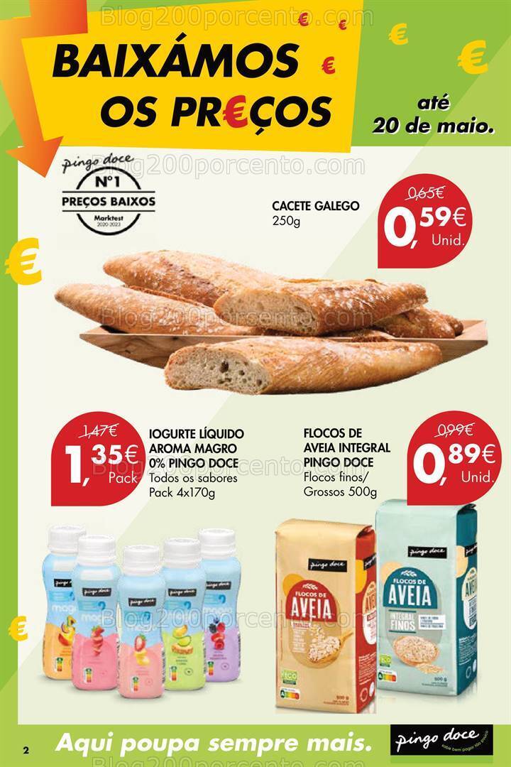 Antevisão Folheto PINGO DOCE Preços Baixos Promoções até 20 maio