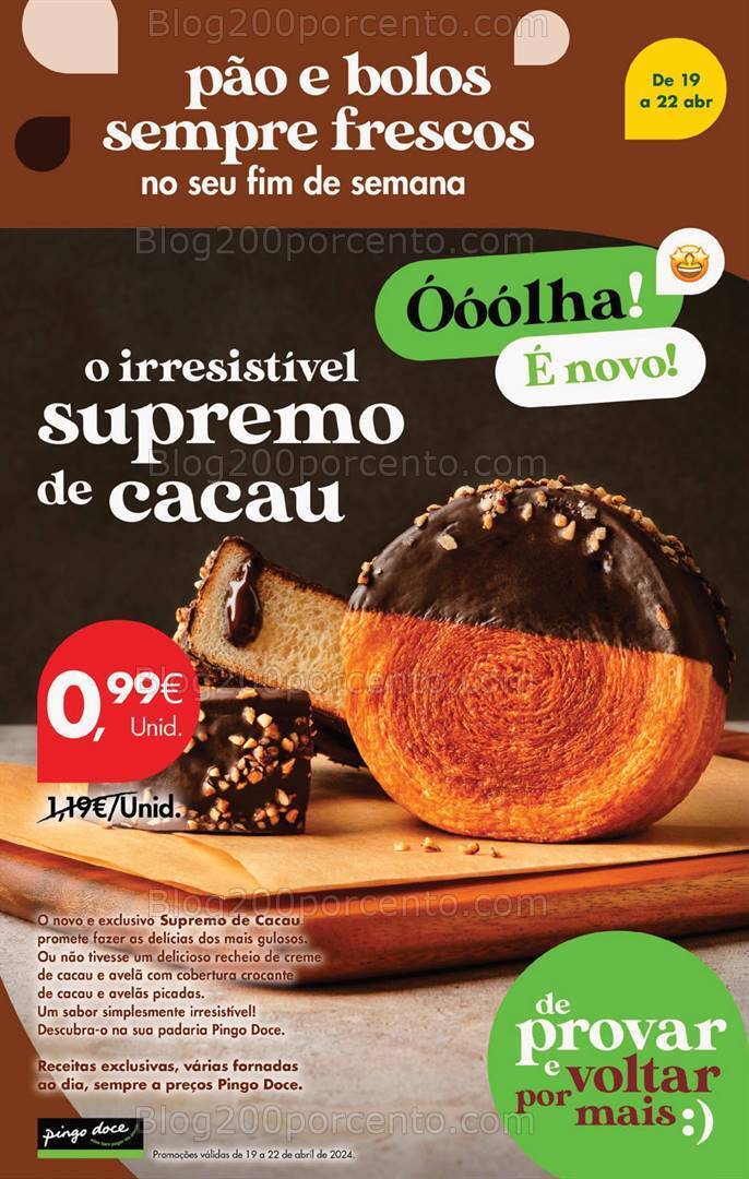 Antevisão Folheto PINGO DOCE Promoções Fim de Semana - 19 a 22 abril