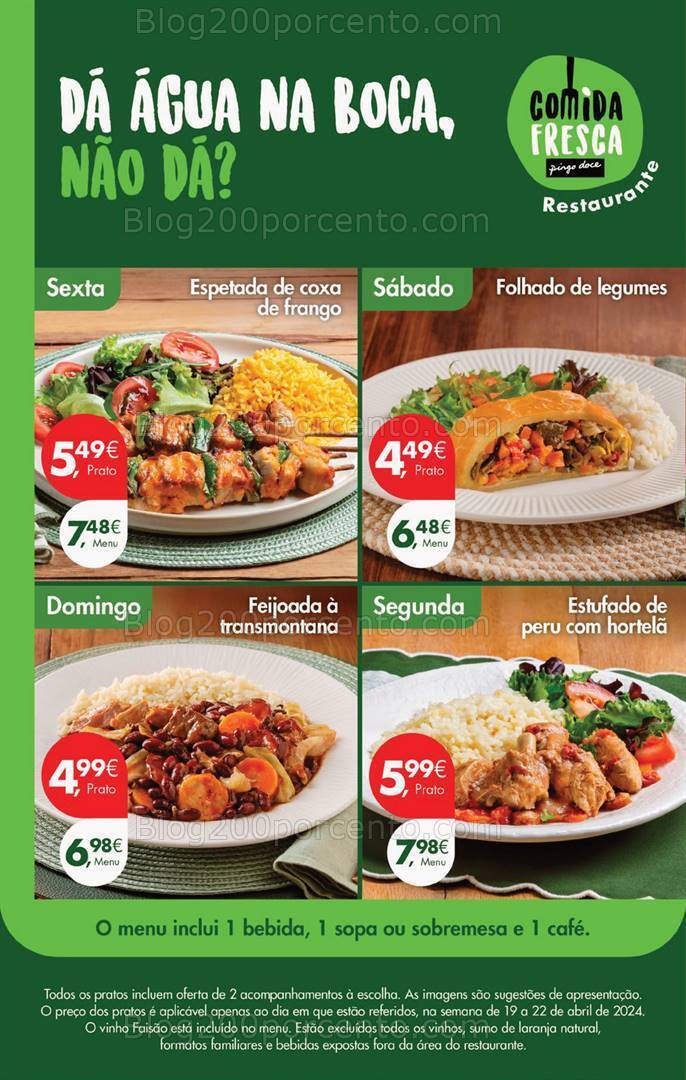 Antevisão Folheto PINGO DOCE Promoções Fim de Semana - 19 a 22 abril
