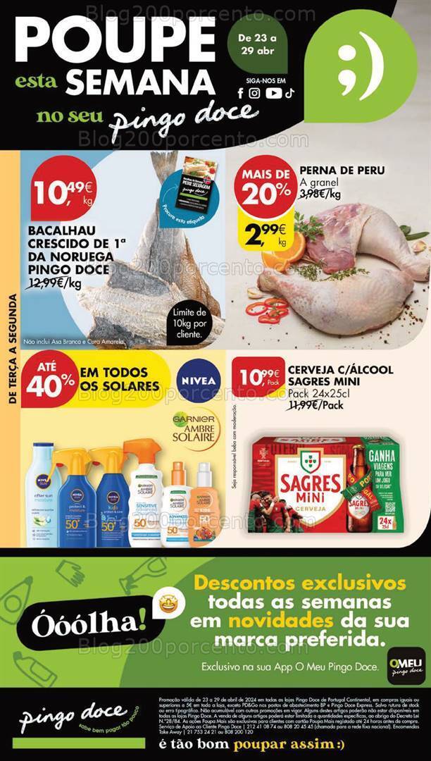 Antevisão Folheto PINGO DOCE Lojas Grandes Promoções de 23 a 29 abril
