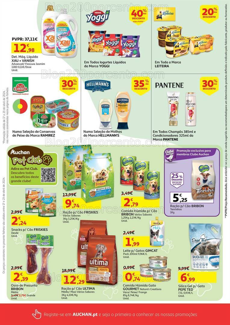 Antevisão Folheto AUCHAN Promoções de 17 a 23 abril