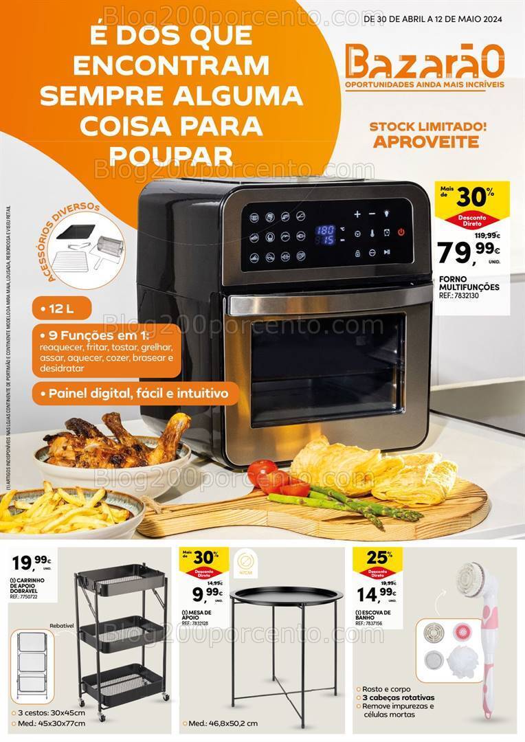 Antevisão Folheto CONTINENTE Bazarão Promoções de 30 abril a 6 maio