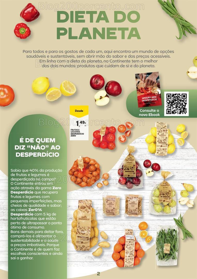 Antevisão Folheto CONTINENTE Alimentação Saudável Promoções de 16 a 28 abril