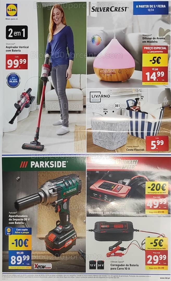 Antevisão Folheto LIDL Bazar Promoções a partir de 18 abril