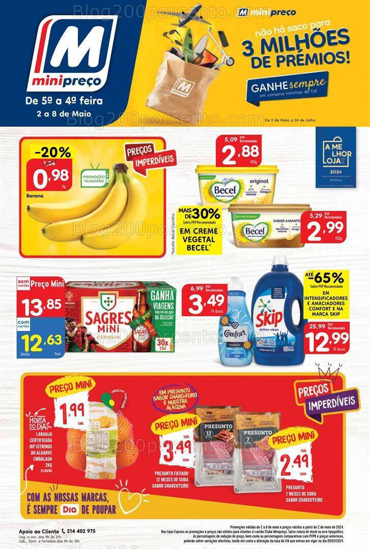 Antevisão Folheto MINIPREÇO Promoções de 2 a 8 maio