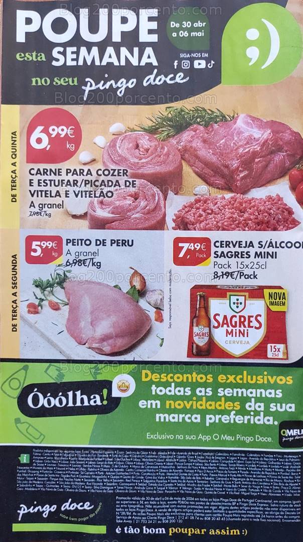 Antevisão Folheto PINGO DOCE Promoções de 30 abril a 6 maio