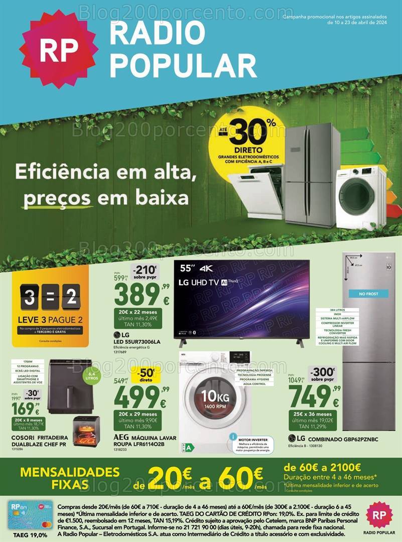 Antevisão Folheto RADIO POPULAR Promoções de 10 a 23 abril