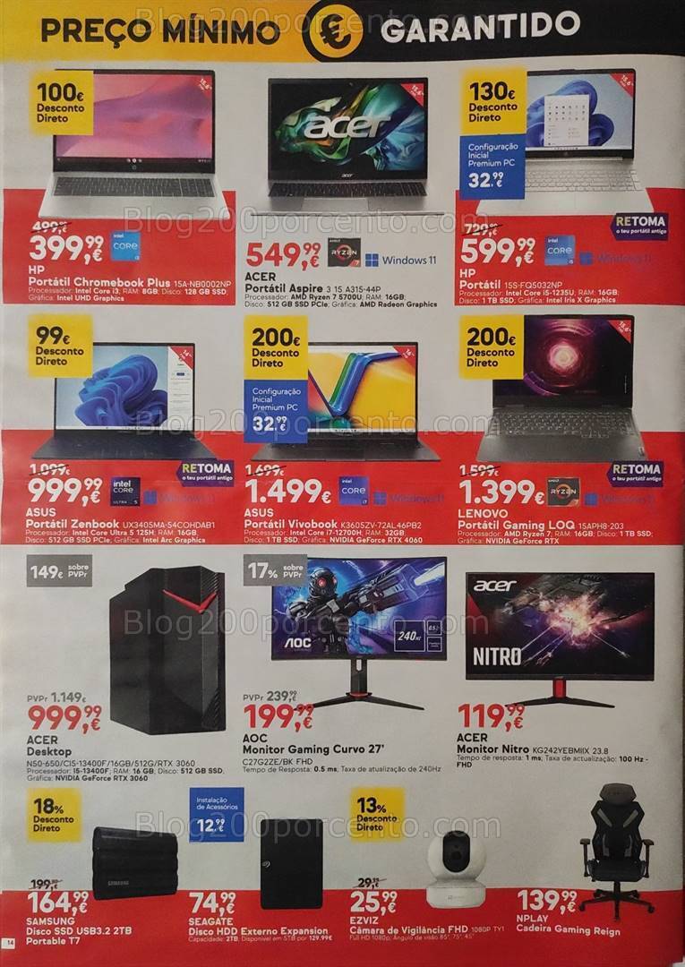 Antevisão Folheto WORTEN Promoções de 9 a 15 abril