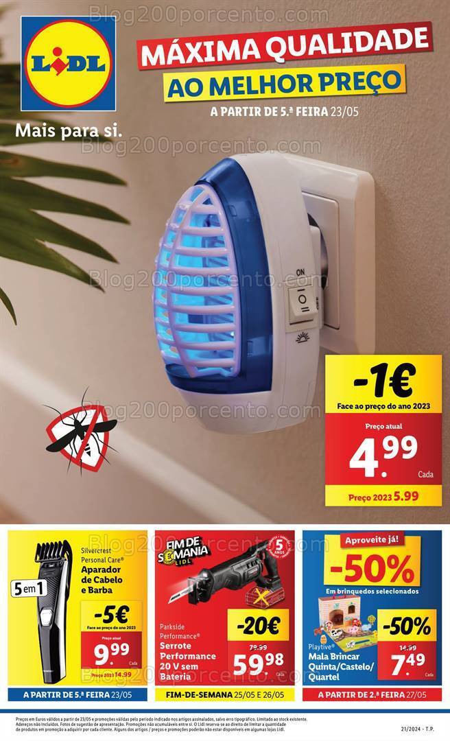Antevisão Folheto LIDL Bazar Promoções de 23 a 29 maio