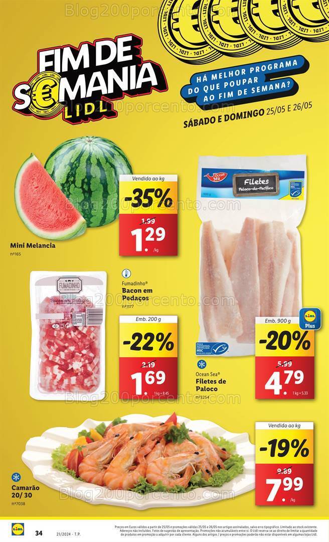 Antevisão Folheto LIDL Promoções Fim de Semana - 25 e 26 maio