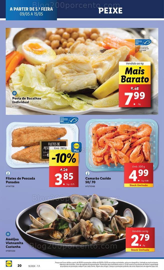 Antevisão Folheto LIDL Supermercado Promoções de 9 a 15 maio