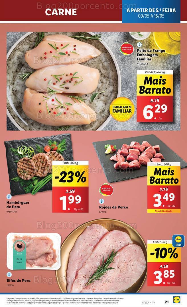 Antevisão Folheto LIDL Supermercado Promoções de 9 a 15 maio